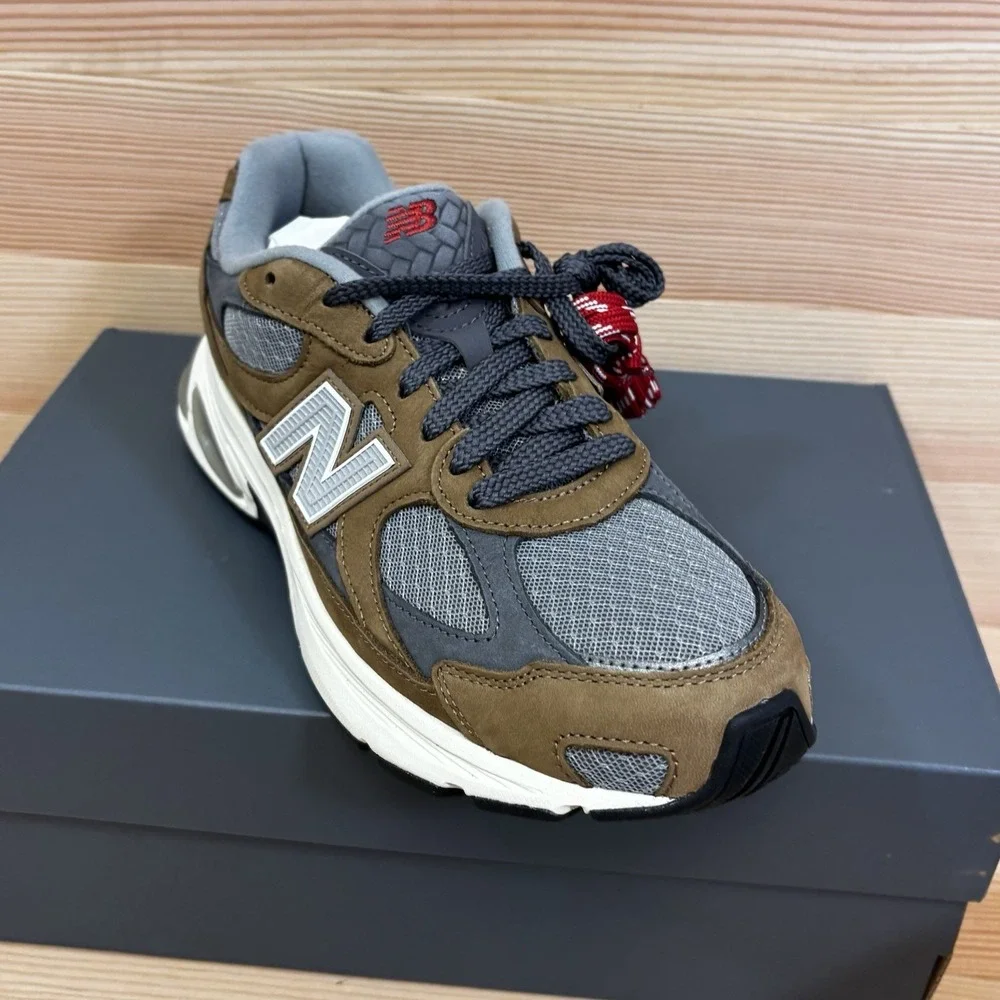 New Balance 2010 Lunar New Year Raw Leather Shadow Grey U201020Q Men's Sz 9.5